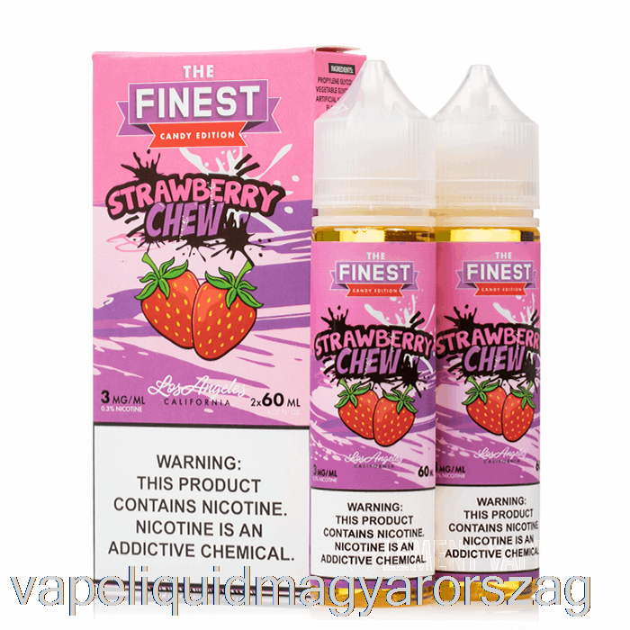 Eper Rágó - A Legfinomabb Cukorka Kiadás - 120ml 0mg Vape Toll